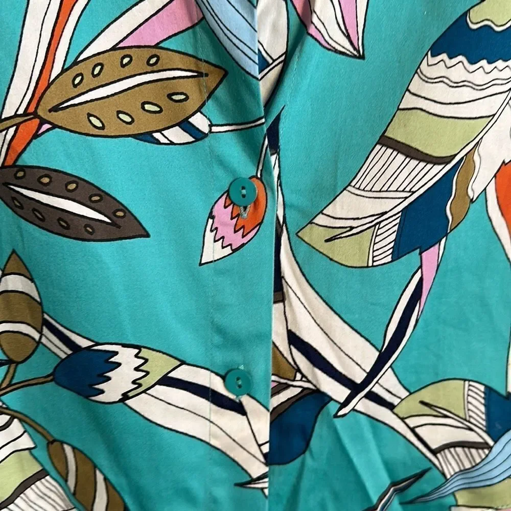 Nic +Zoe Tropical Novelty Blouse XL